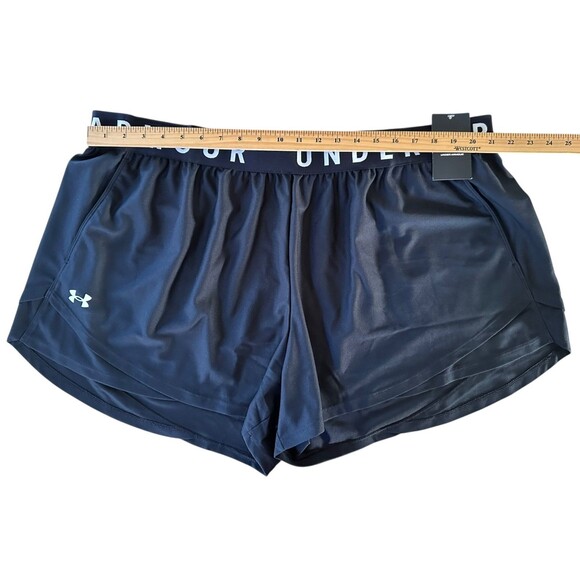 Under Armour Women's UA Play Up 3.0 Shorts w/Pockets Plus Size 3X Black - Picture 6 of 8